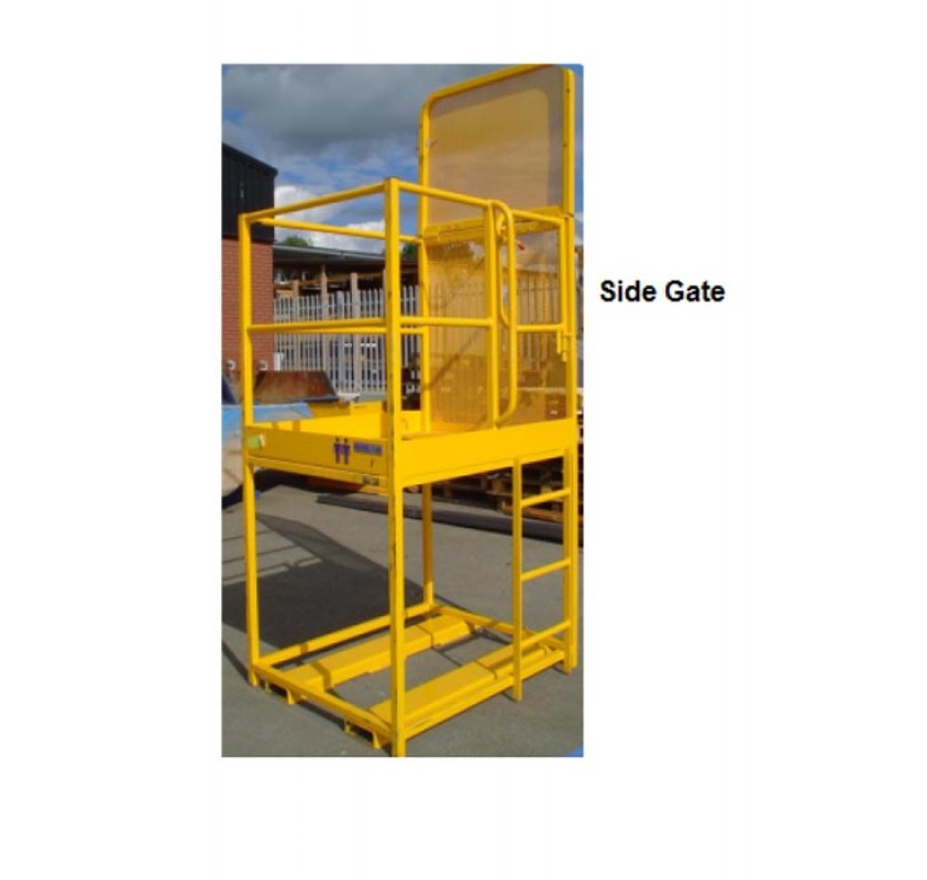 Raised Height Forklift safety Cage Contact WP Height safety Lifting